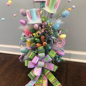 Easter tree topper or centerpiece with top hats